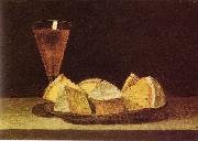 Rubens Peale Cake and Wine Glass oil painting